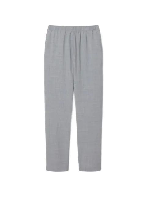 elasticated-waistband logo-patch trousers by LACOSTE
