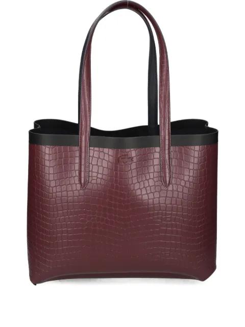 embossed handle tote bag by LACOSTE