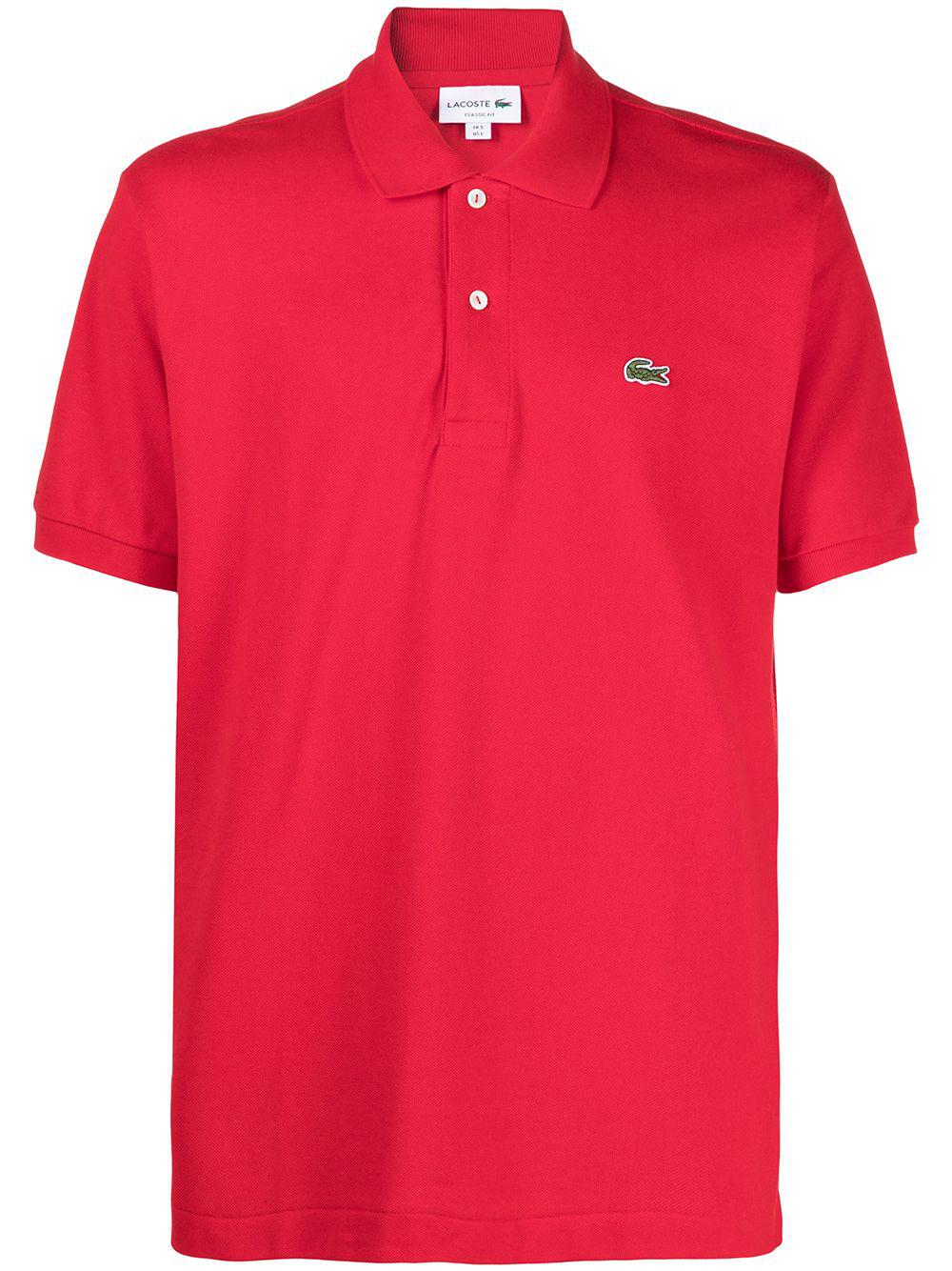 embroidered logo polo shirt by LACOSTE