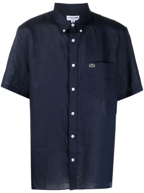 embroidered logo short-sleeve shirt by LACOSTE