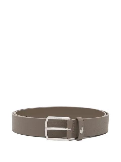 grained leather belt by LACOSTE