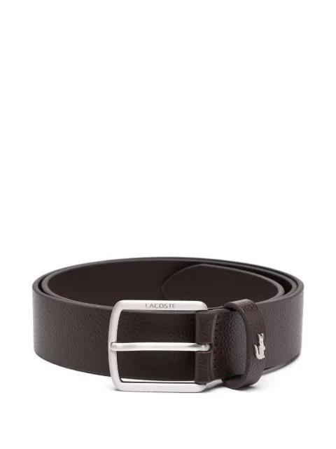 grained leather belt by LACOSTE