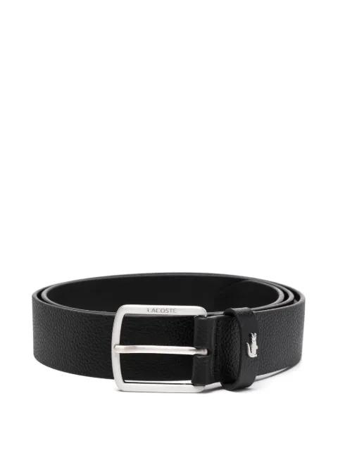 grained leather belt by LACOSTE