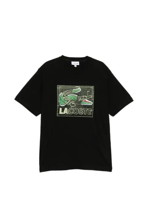 graphic-print crew neck T-shirt by LACOSTE