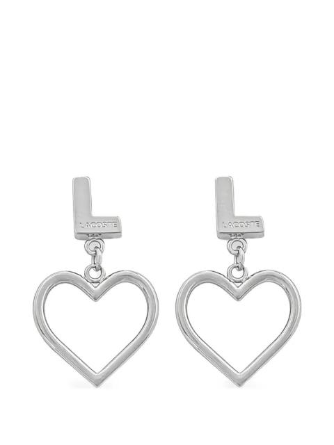 heart-logo earrings by LACOSTE