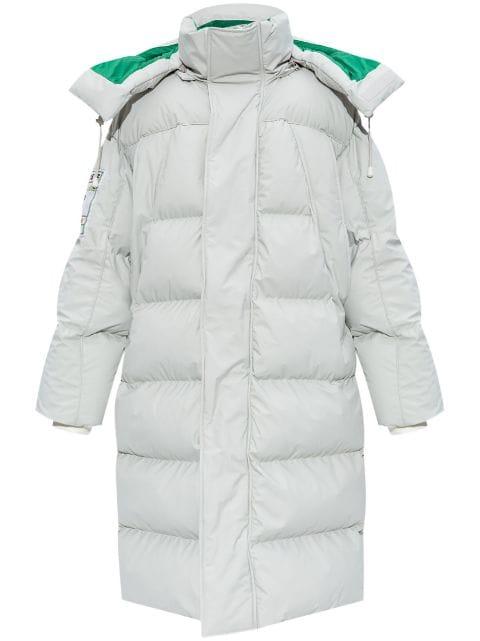 hoodied padded coat by LACOSTE