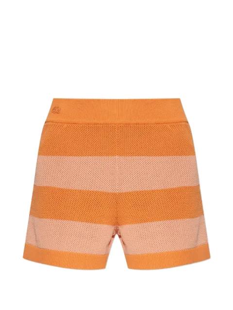 horizontal-stripe knitted shorts by LACOSTE