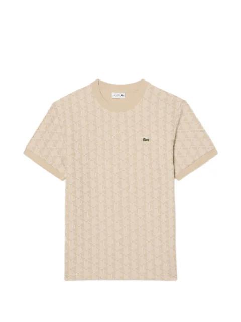 jacquard-monogram T-shirt by LACOSTE