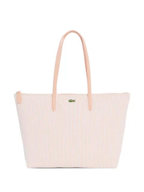 large striped tote bag by LACOSTE