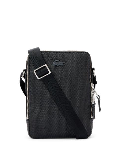 leather messenger bag by LACOSTE