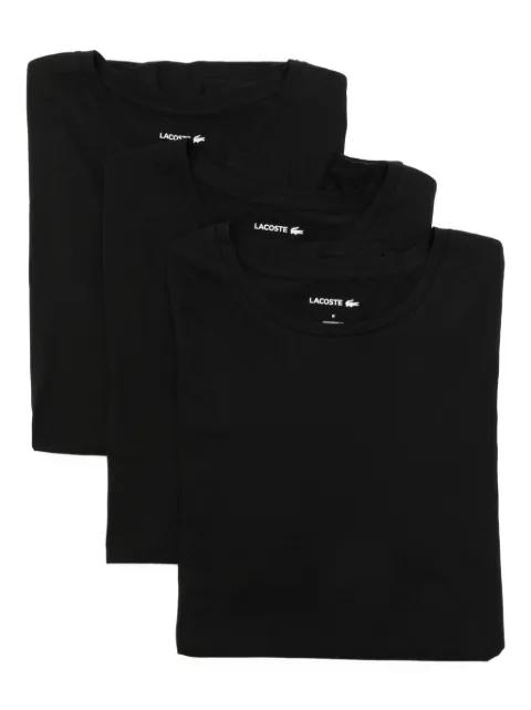 logo-appliqué cotton T-shirt (set of three) by LACOSTE