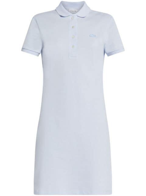 logo-appliqué cotton polo dress by LACOSTE