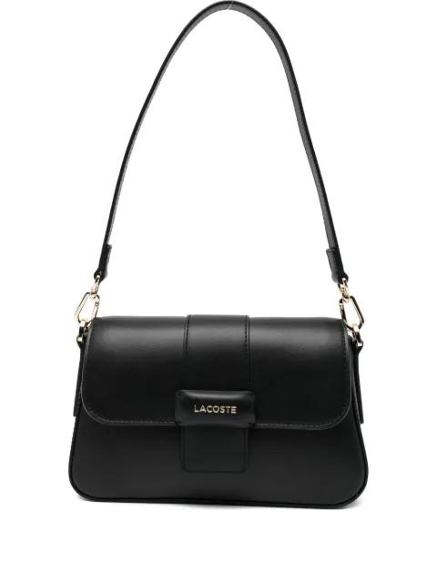 logo-appliqué flap bag by LACOSTE