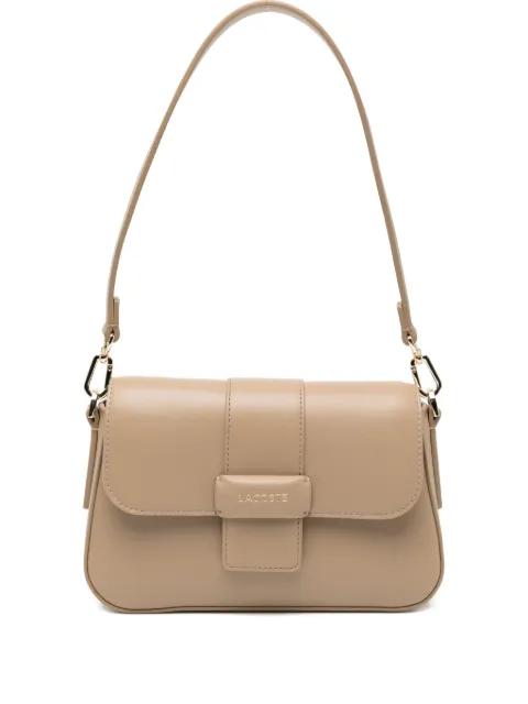logo-appliqué flap bag by LACOSTE