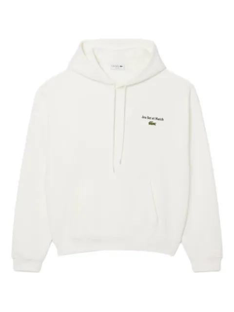 logo-detail hoodie by LACOSTE