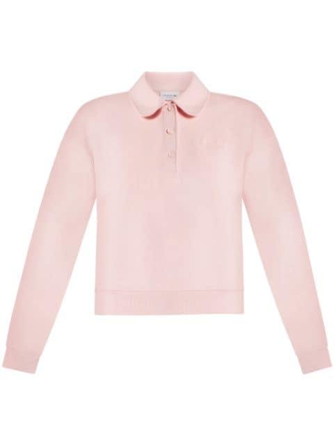 logo-embossed cotton sweatshirt by LACOSTE