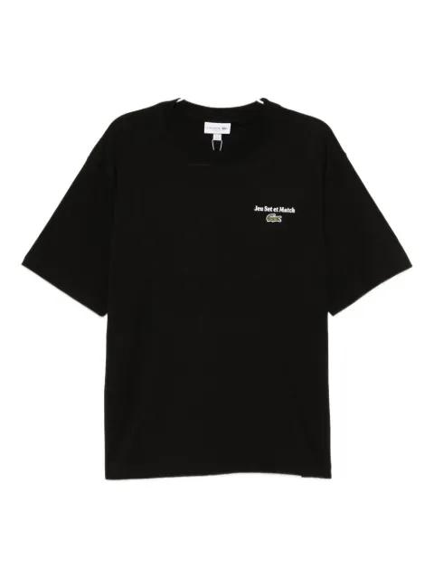 logo-embroidered T-shirt by LACOSTE