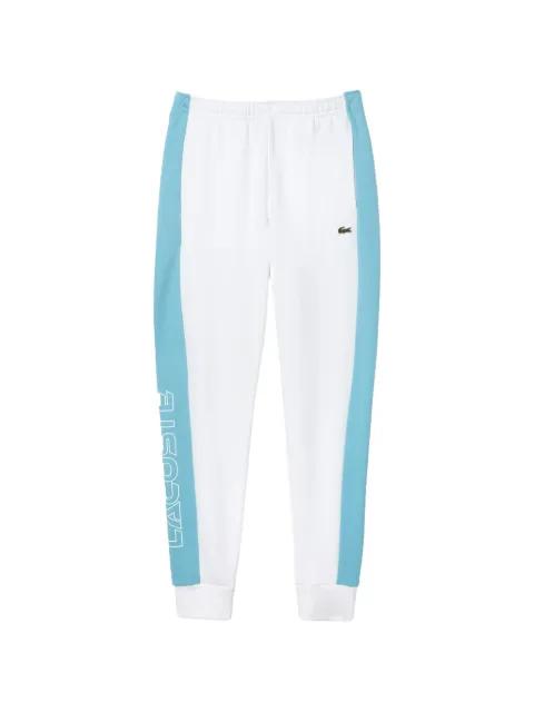logo-embroidered colourblock track pants by LACOSTE