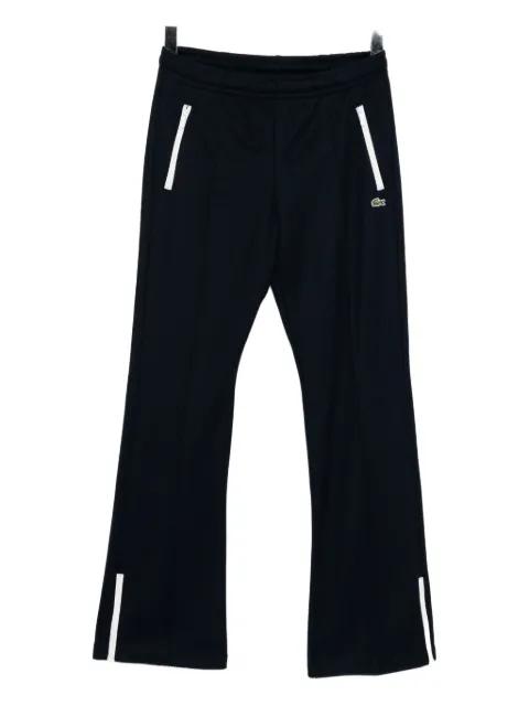 logo-embroidered flared trousers by LACOSTE