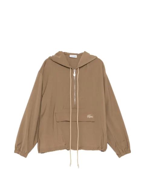 logo-embroidered hoodie by LACOSTE