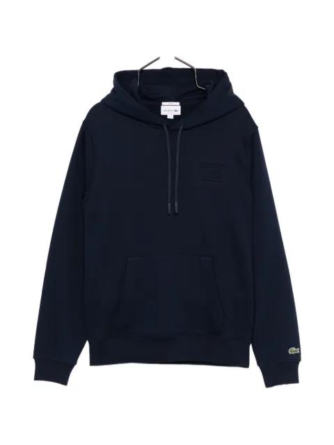 logo-embroidered hoodie by LACOSTE
