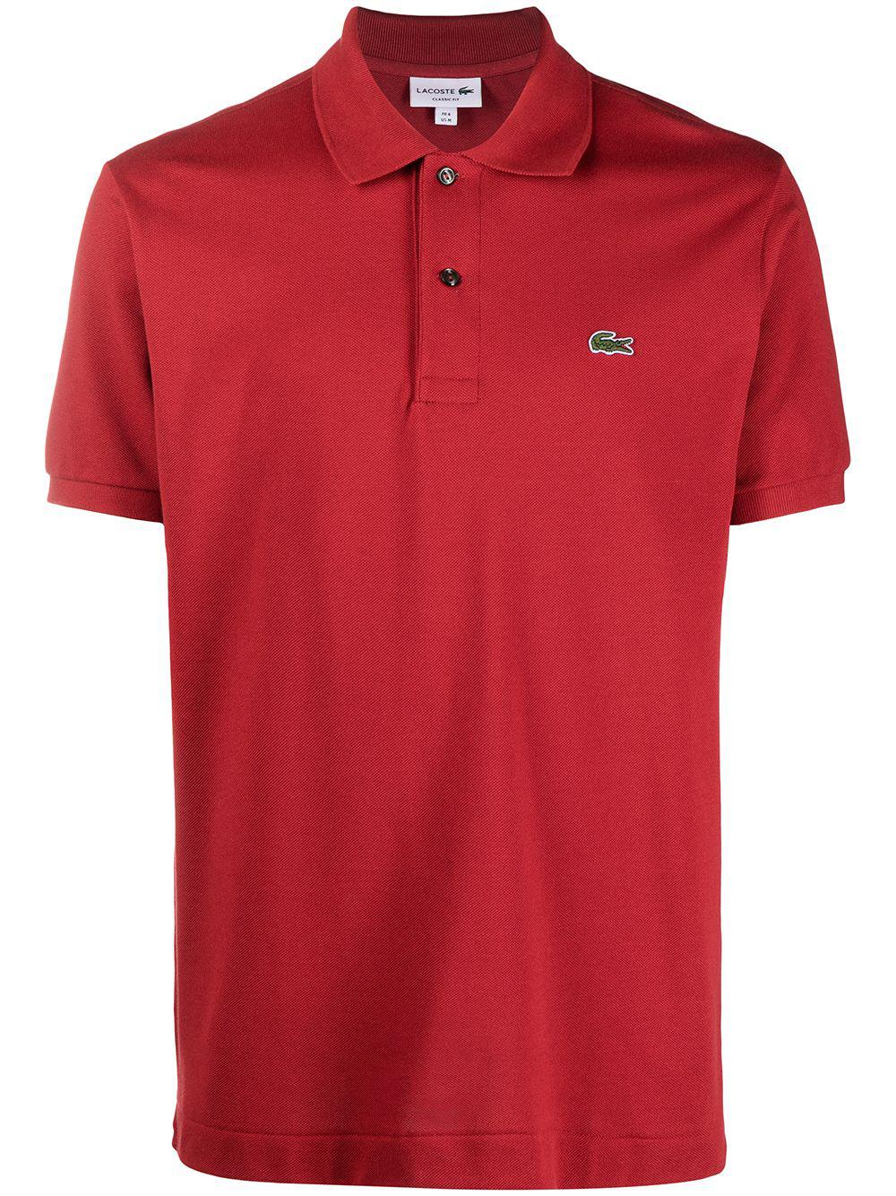 logo embroidered polo shirt by LACOSTE