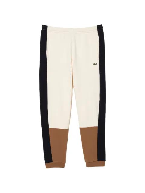 logo-patch colourblock track pants by LACOSTE