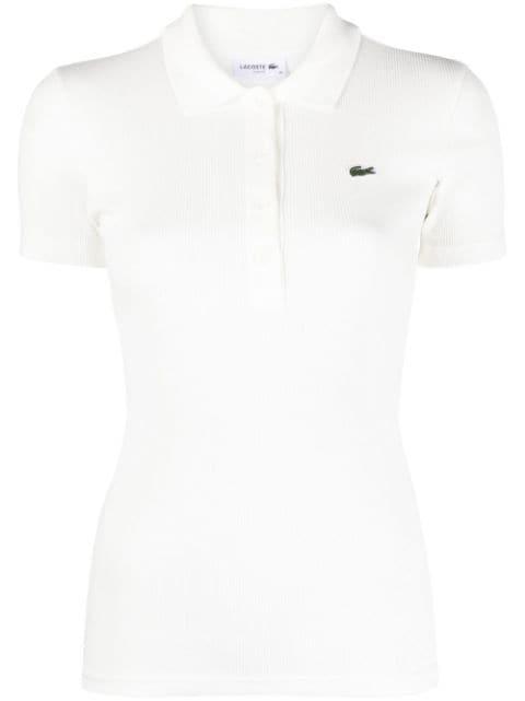 logo-patch cotton polo shirt by LACOSTE