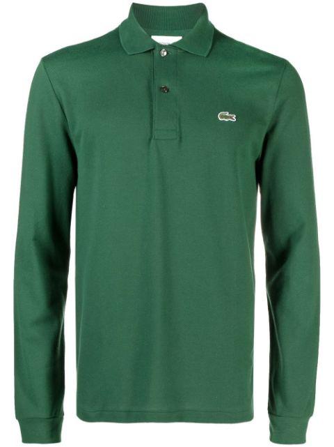 logo-patch cotton polo shirt by LACOSTE
