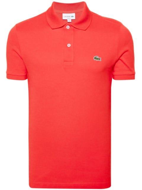 logo-patch cotton polo shirt by LACOSTE