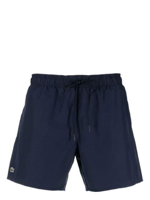 logo-patch drawstring swim shorts by LACOSTE
