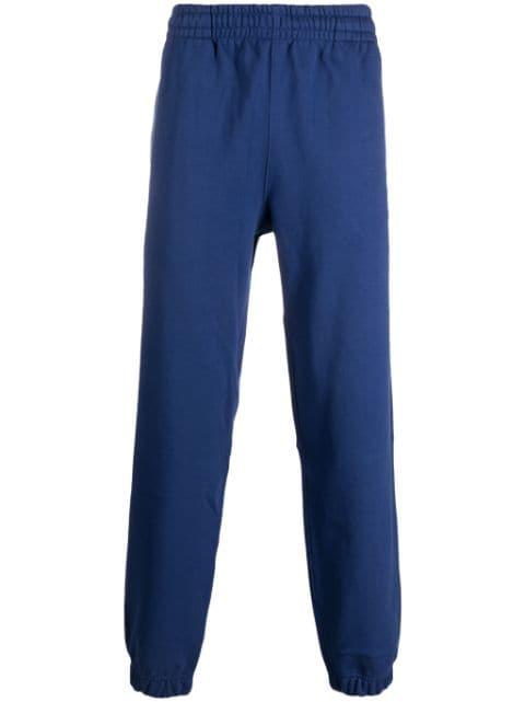 logo-patch organic cotton track trousers by LACOSTE