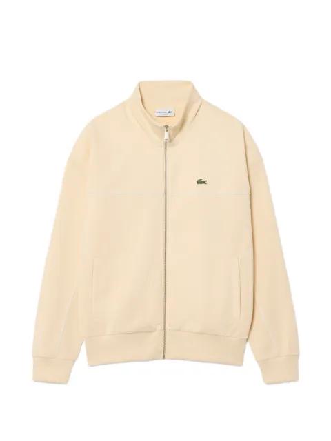 logo-patch zip-up sweater by LACOSTE