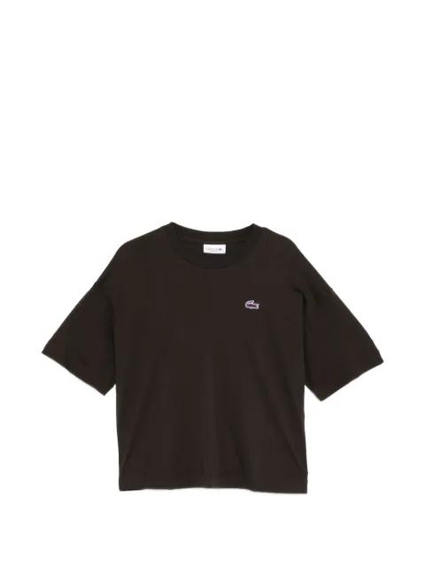 logo-patched crew neck T-shirt by LACOSTE
