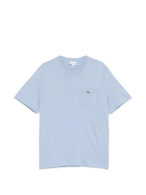 logo-patched round neck T-shirt by LACOSTE
