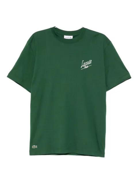 logo-print cotton T-shirt by LACOSTE