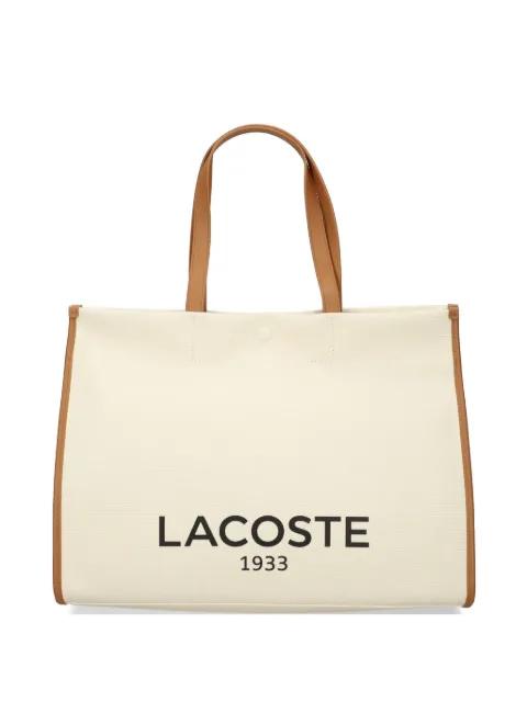 logo-print tote bag by LACOSTE