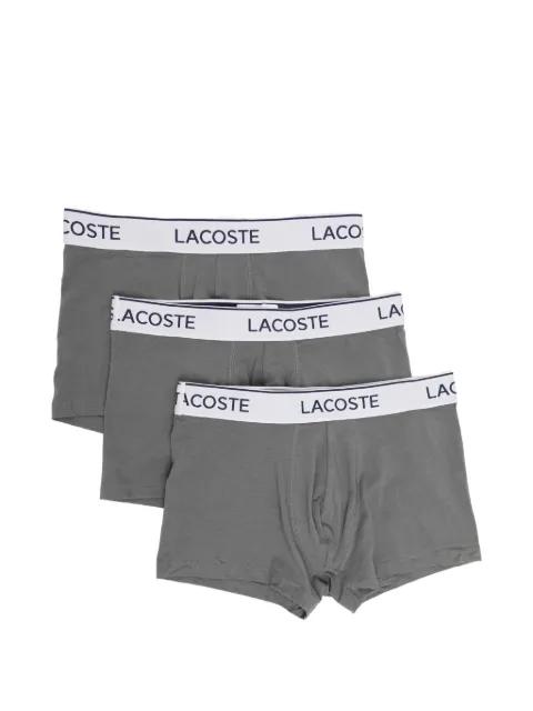 logo-waistband boxer briefs (set of three) by LACOSTE