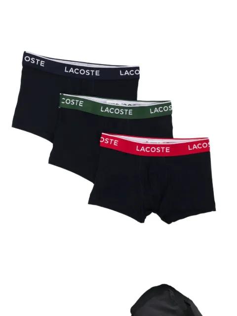 logo-waistband boxer briefs (set of three) by LACOSTE
