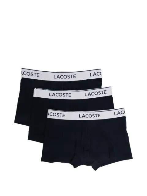 logo-waistband boxer briefs (set of three) by LACOSTE