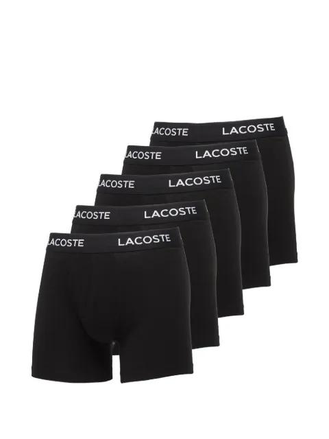 logo-waistband boxers (set of five) by LACOSTE