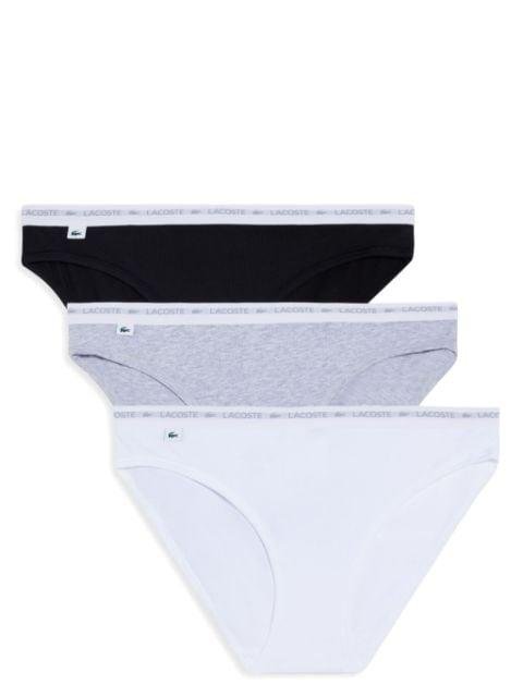 logo-waistband briefs (pack of three) by LACOSTE