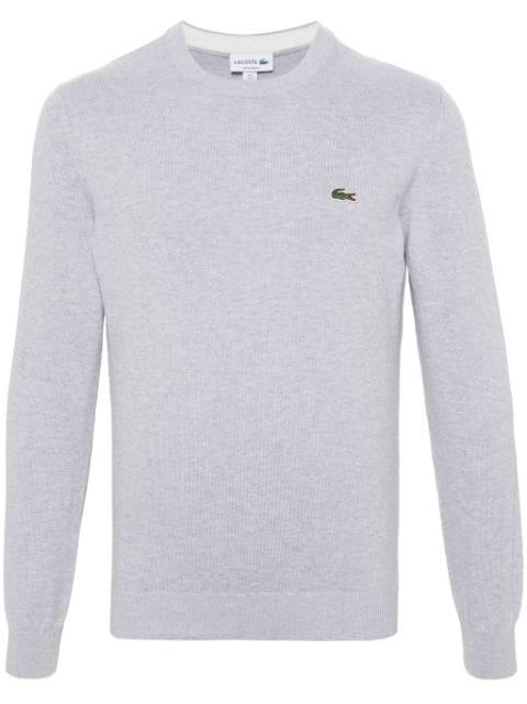 mélange-effect cotton jumper by LACOSTE