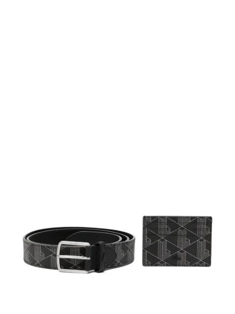 monogram belt and cardholder set by LACOSTE monogram belt and cardholder set by LACOSTE