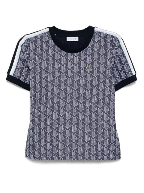 monogram jacquard T-shirt by LACOSTE