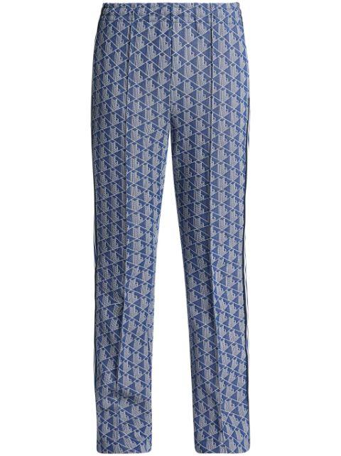 monogram-pattern track pants by LACOSTE