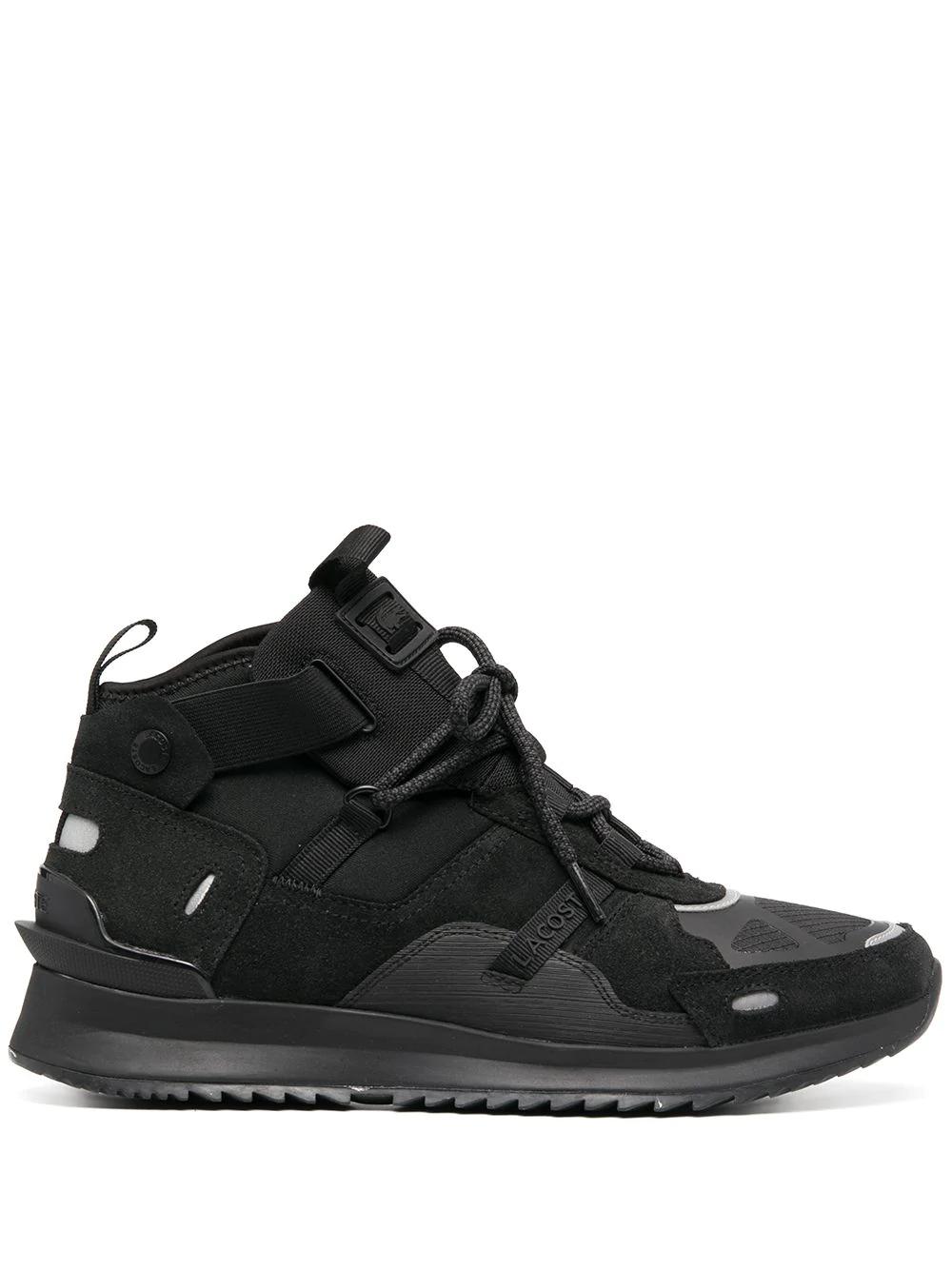 multi-panel mid-top sneakers by LACOSTE