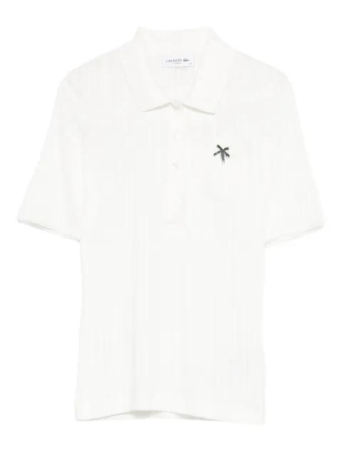 openwork chest-pocket polo top by LACOSTE