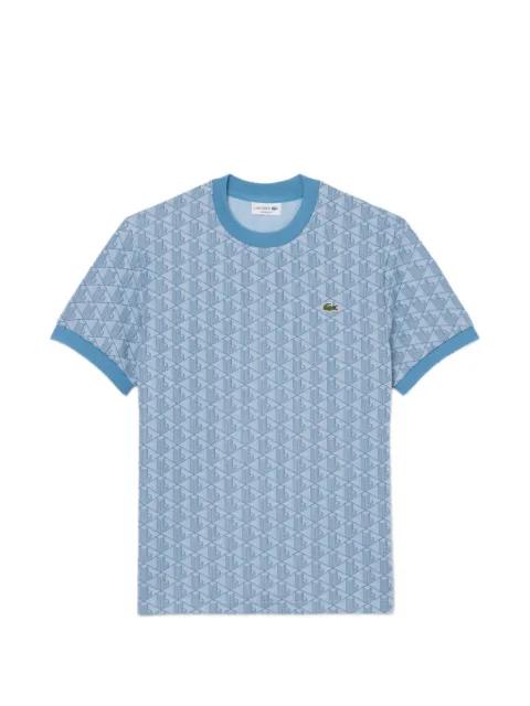 patterned round neck T-shirt by LACOSTE
