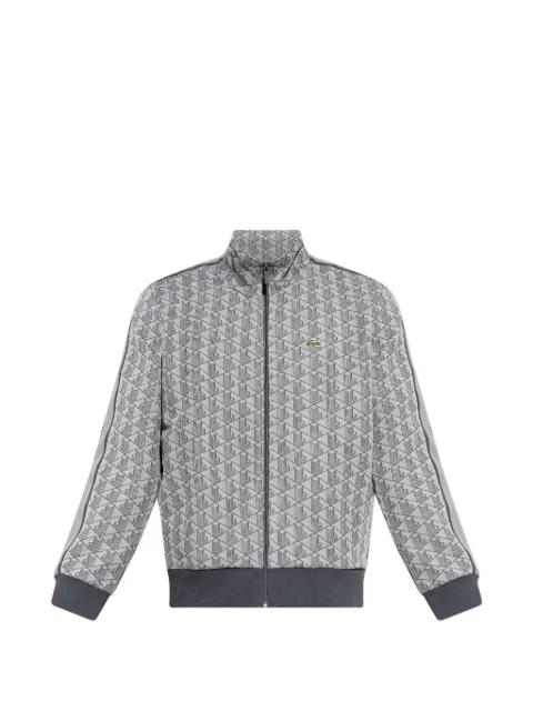 patterned zip-up sweatshirt by LACOSTE